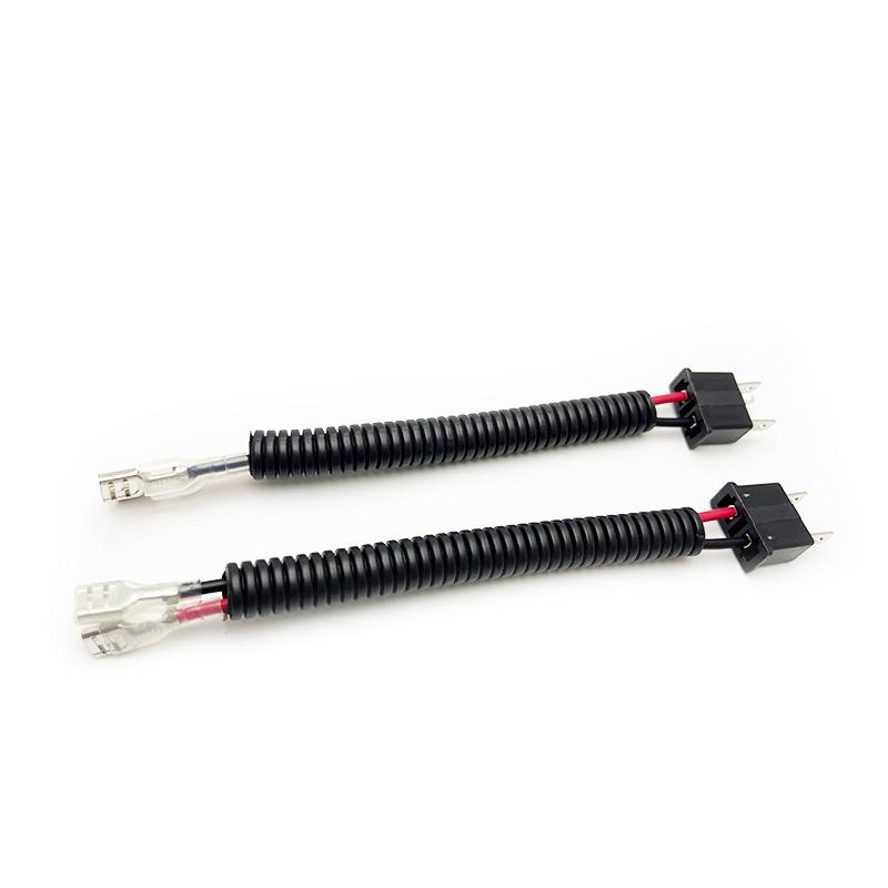 Car LED Headlight Conversion Cable H7 Male to H1 Female Wiring Harness Connector Adapter For Headlight Fog Lamp Harness H7 to H1