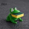 Practical Kitchen Sponge Drainer Frog Holder for Sink, Cute Animal Shape Caddy, Draining Rack, Novelty Countertop Organizer Cleaning Sponges