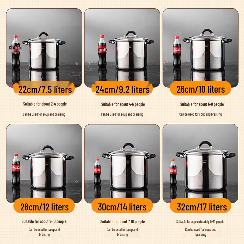 maxcook 304 Stainless Steel Induction-Compatible Stockpot