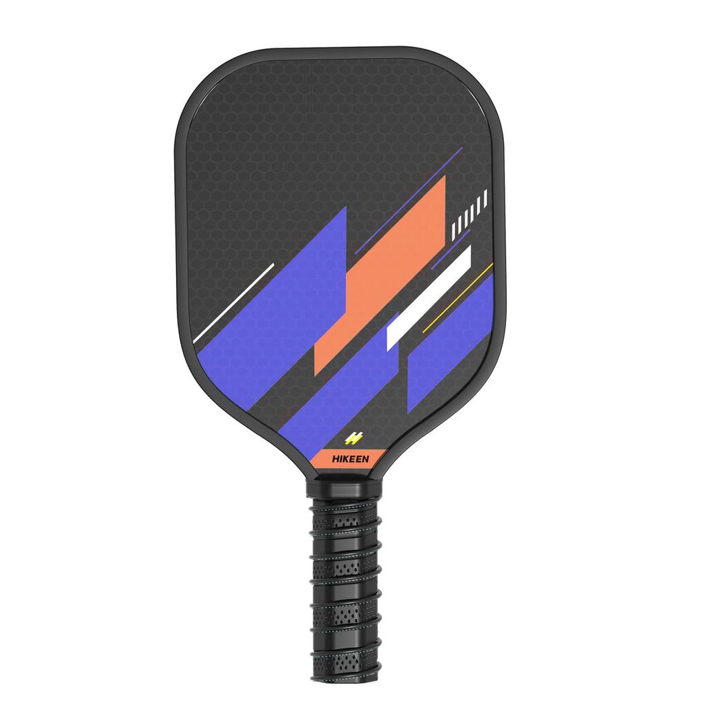 Hikeen Pickleball Paddle Purple Pickleball Paddle Pickleball Racket Set of 2 26 Hole Indoor Pickleball Ball Set Pickleball Balls Pickleball Bag 2 Easy