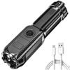 USB Rechargeable LED High Power Flashlight Tactical Torch Super Bright Outdoor