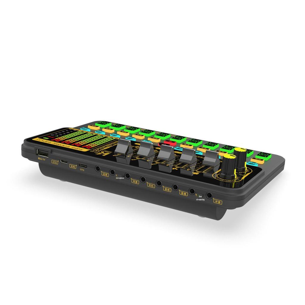 SK500 Multi-function Digital Mixer & Sound Card: Bilingual (Chinese & English) for Cross-Border E-commerce and Live Broadcasting.