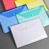 10 Pcs A4 File Bag Clear Document Bag File Folders Document Holders Easy to Use Document Folders School Office Supplies