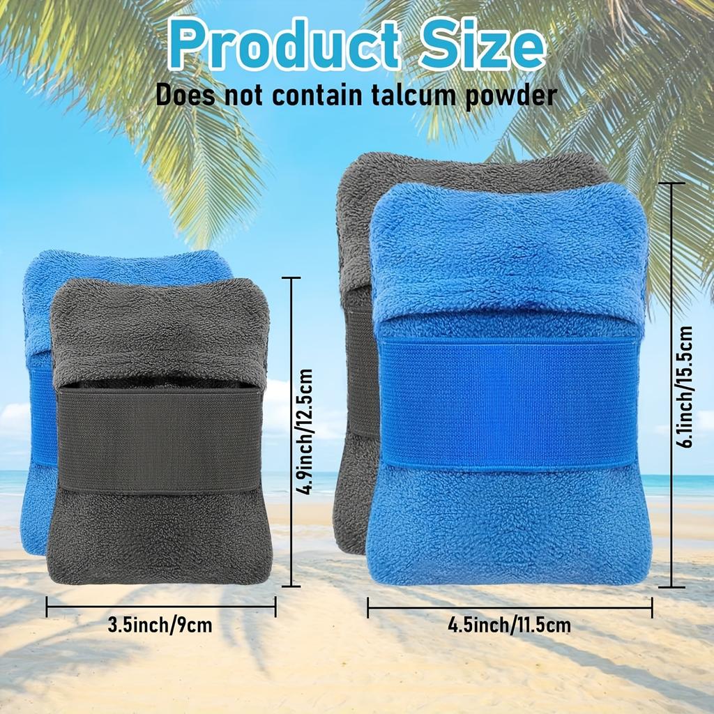 1pc Beach Sand Removal Bag Portable Sand Remover Glove Soft Reusable Cloth For Beach Camping Vacation Travel Outdoor Activities