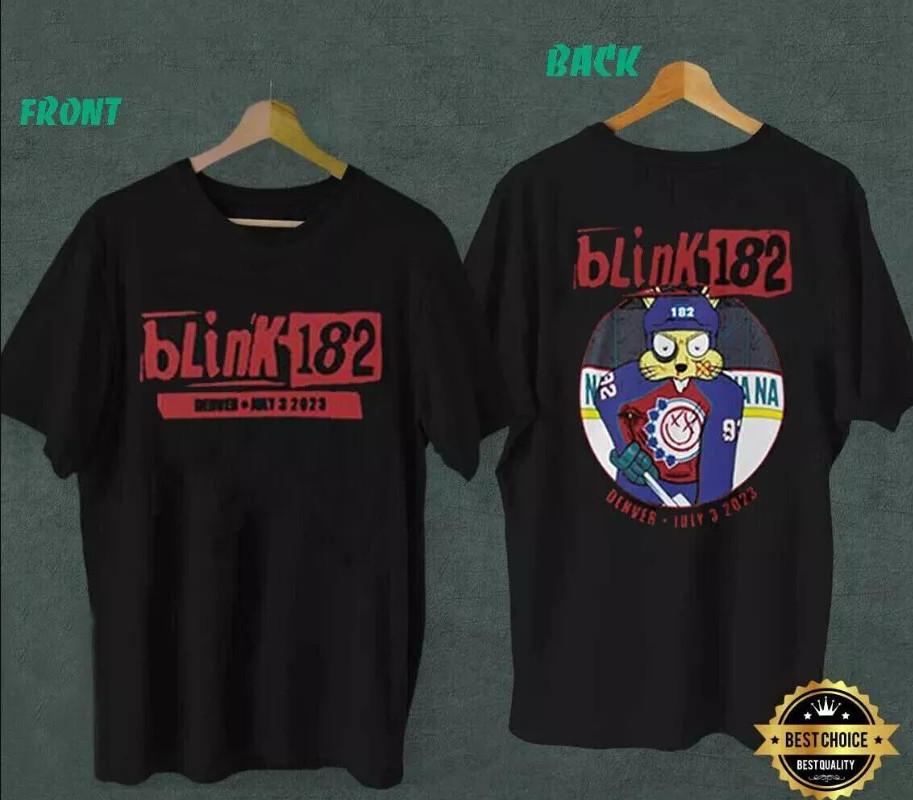 Blink182 Denver July 3rd 2023 Colorado Tour Tshirt size S5XL Unisex T-Shirt XXXXL
