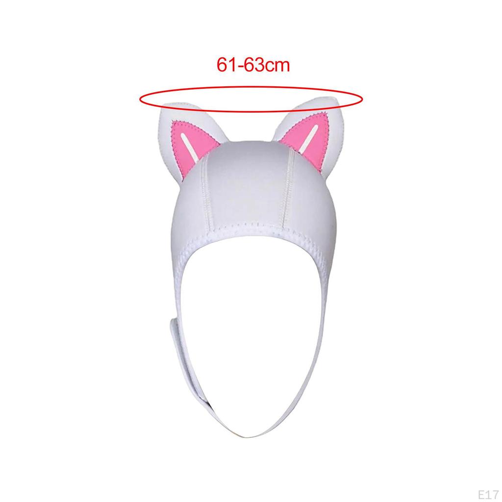 Cat Ears Diving Cap 3mm Neoprene Swimming Suit Hood Cute for