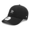 New Era Casual Classic Cotton Metal Flag Logo Black Cap Free CC Flag and Wordmark Black Cloth