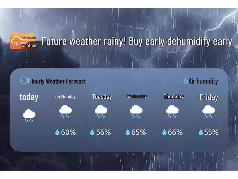 Dezumidificator Silențios Huinan și Purificator de Aer cu Ioni Negativi pentru Casă Dormitor