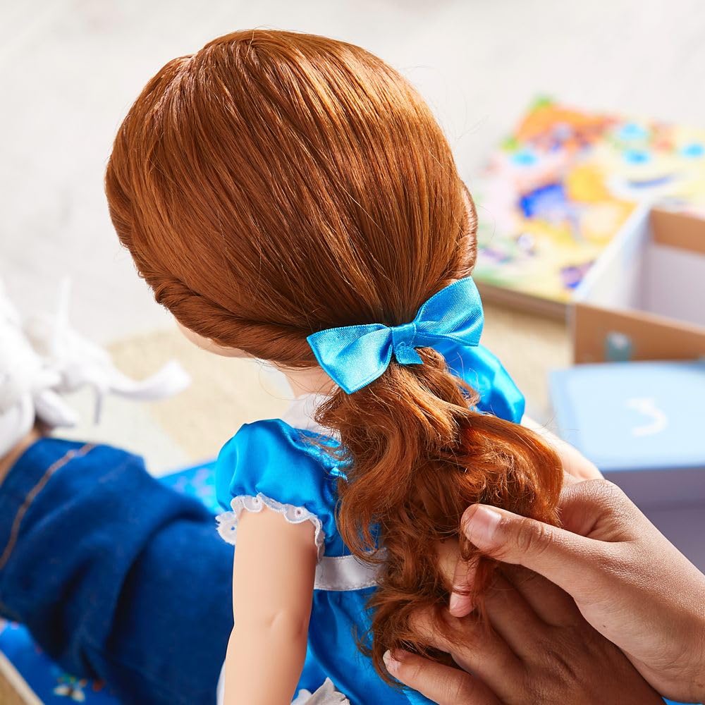 Disney Store Official Collection Belle Doll Beauty and the Beast with Molded Detail Sheep Fully Posable Toy with Satin Dress Ages Animator's - 16-inch