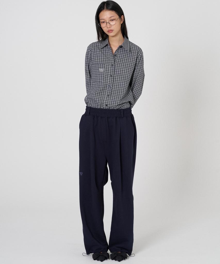 Tteolseutikeulleob Comfy 2Way Overfit Sweat Pants - Navy