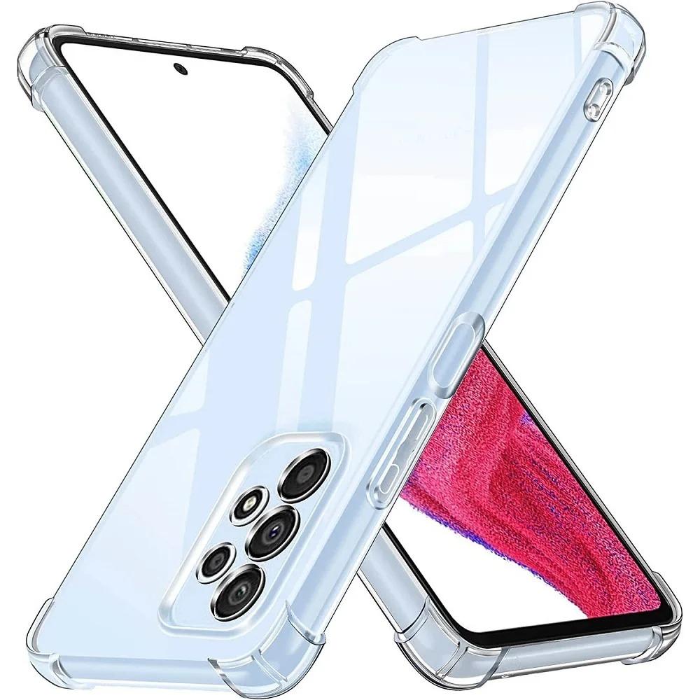 Thick Air-Bag Clear Case for Samsung Galaxy A52 A72 A13 A23 A33 A53 A73 A04 A04S A14 A24 A34 A54 A22 A32 5G M14 M54 Cover Fundas