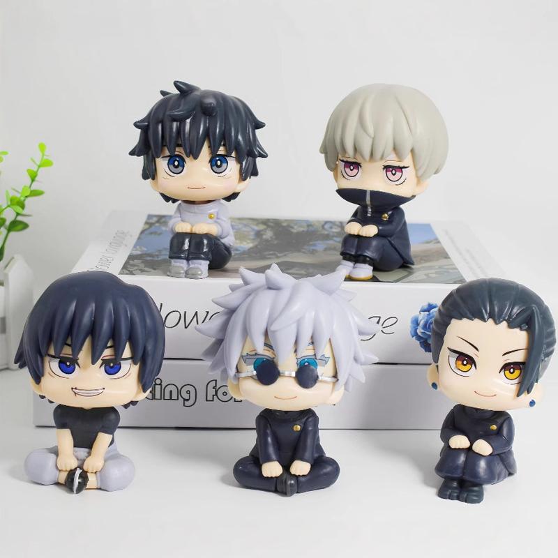 Figurines Anime Jujutsu Kaisen Geto Suguru Gojo Satoru Poupée Fushiguro Toji Okkotsu Yuta Inumaki Toge Jouets de Collection Pour .