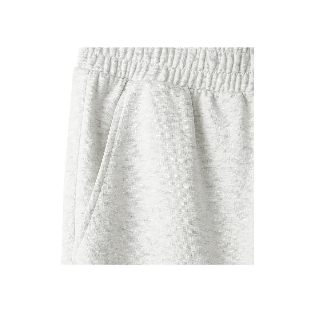 Skechers Sport Lifestyle Series Casual Versatile Simple Comfortable Knitted Sports Pants Men Bottoms Light-White Gray L324M058-0248