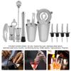 14pcs Stainless Steel Cocktail Shaker Mixer Drinker Drinking Tool Bar Gift (600?450ml)