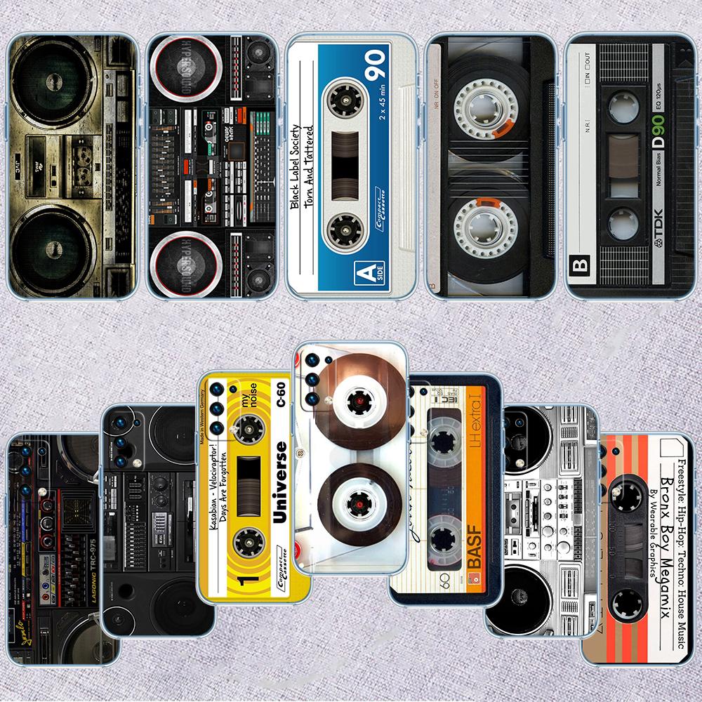 RP9 Boombox Tape Vintage Transparent Phone Case for Samsung Galaxy A04 A04S A14 A23 A34 A54 M23 M33 M52 M53