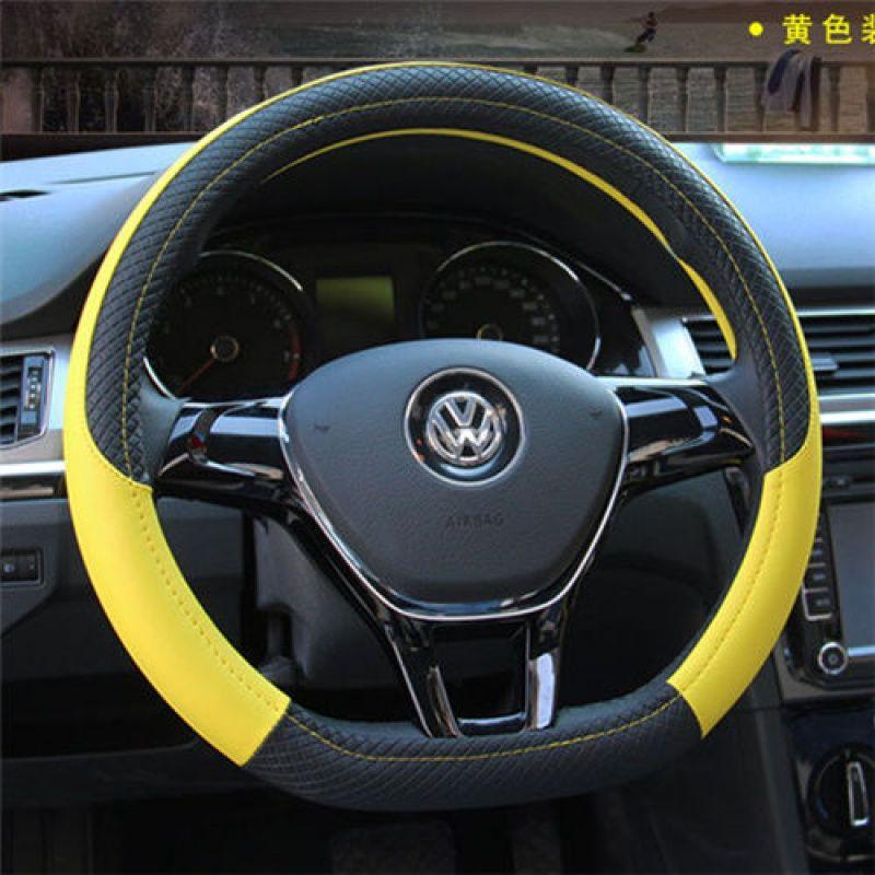 Kožený potah volantu do auta Pro Volkswagen Suiteng Langyi Maiteng Tiguan L Golf 7 Weiling Polo Santana Čtyři roční období