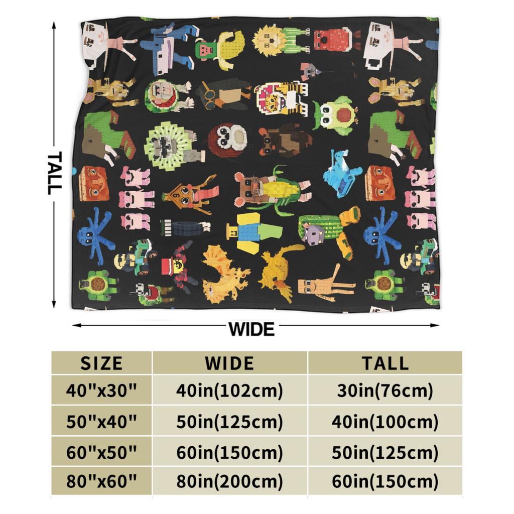 Steal a Brainrot Game Blanket Flannel Super Soft Throw Blanket for Bedroom Sofa Bedspread