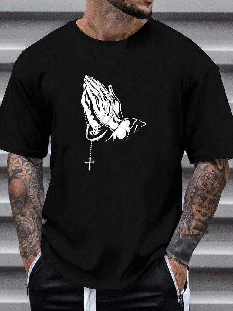 Přípravné pánské basketbalové tričko s potiskem písmen a grafiky, pánské tričko s kresleným potiskem S-Xxxl, populární ležérní tričko, retro streetové topy