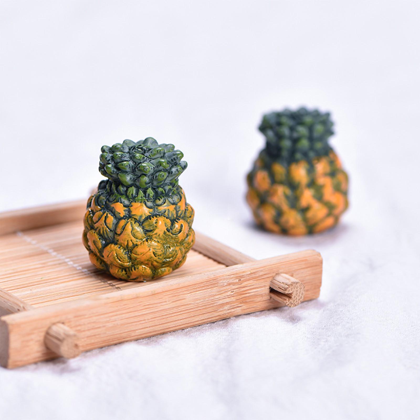 

Watermelon Strawberry Pineapple Cantaloupe Mango Durian Dragon Fruit Figurine Miniature Fairy Garden Decoration Accessories One Size
