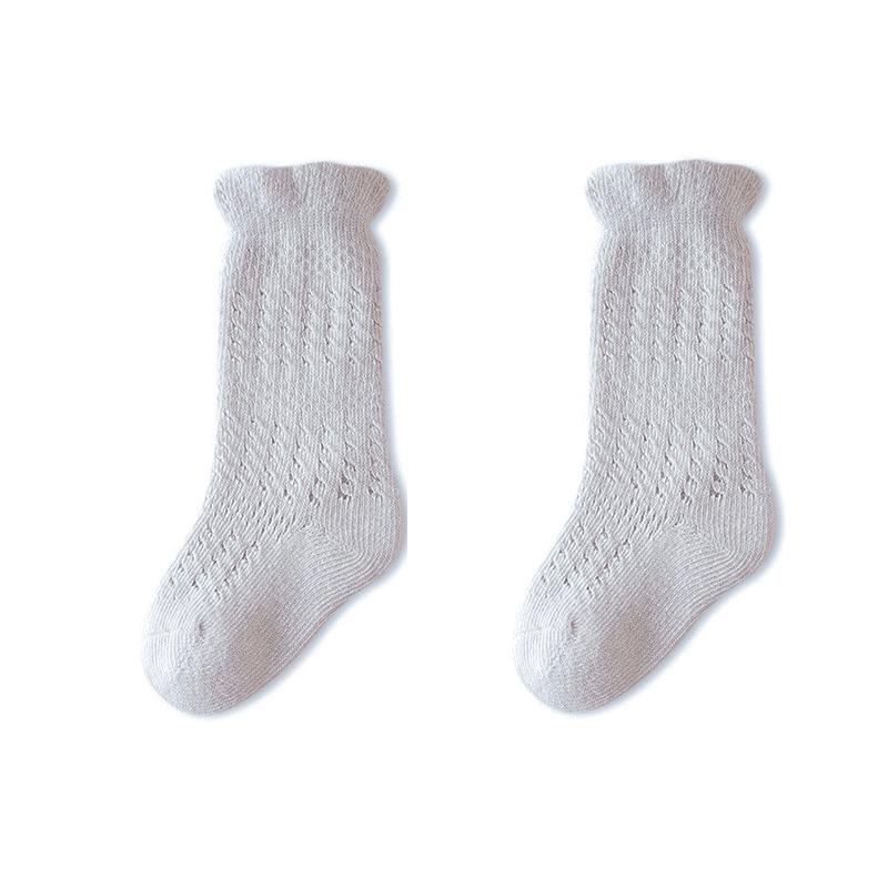 Summer Children'S Socks Solid Color Baby Socks Breathable Cotton Baby Girl Socks Comfortable Boy Socks For Newborn Babies