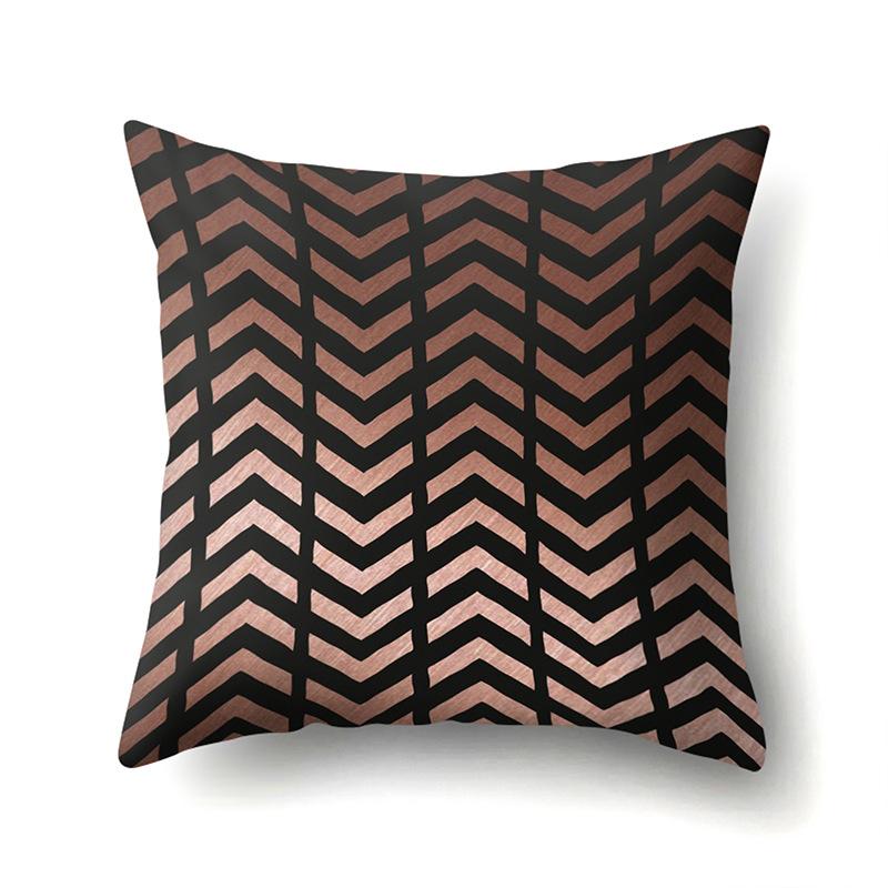 Polyester Pillow Case Automobile Decoration Home Printed Pillow Case Waist Cushion Cover Car Cushion Head Cushion Cover