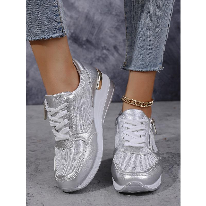 Plus-size Single Shoes Women's 2025 New Four-season Sneakers Korean Version of Trendy Women's Shoes