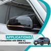 Car Door Side Mirror Cover Trim Compatible with BMW X1 U11 2023 2024,Outside Door Mirror Cover Trim, Car Exterior Rear View Mirror Covers Cap