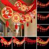 Chinese Cny 2022 New Year Banner Flag Pendant Spring Festival Decoration Hanging