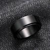 Huitan Fashion Stainless Steel Rings for Men Accessories Men's Simple Band Rings