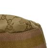 Used GG Canvas Tote Bag, Size 9539, 189669, 7924, A4 Cotton Calfskin, Light Pink Gold Logo Embossed, Beige, Women's