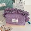 Cotton Checked Pattern Storage Bag With Breathable Design For Dorm Room Organization
