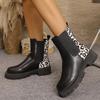 New Autumn Winter Women Chelsea Boots Chunky Punk Gothic Shoes Women Platform Ankle Boots Comfortable Retro Trend Boots Women