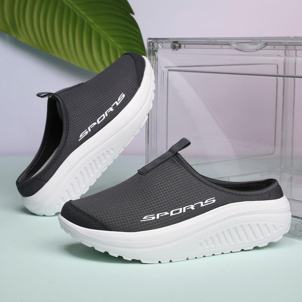 New Women'S Height Increasing Daily Walking Footwear With Soft Thick Bottom Convenient Plush Comfort Female Lightweight Sport Athletic Shoes