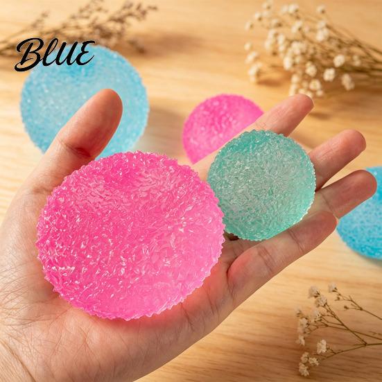 Soft Squeeze Ball Semitransparent Frosted Stress Anxiety Relief Textured Toy Sensory Decompression Fidget Party Favors Relaxation