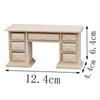 1:12 Dollhouse Computer Desk DIY Craft Decorative Simulated Cabinet Model Miniature Furniture for