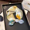 Chinese Wind Mulberry Silk Silk Scarf Small Square Scarf New Retro Versatile Silk Scarf Decorative Small Scarf