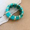 Europe American Style Acrylic Bangle Resin Exaggerated Bracelet Creative Elastic Bracelet  Women