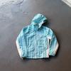 Mens Oversized Asymmetrical Grid Hooded Jacket Streetwear Rap Hip Hop Outerwear Fall