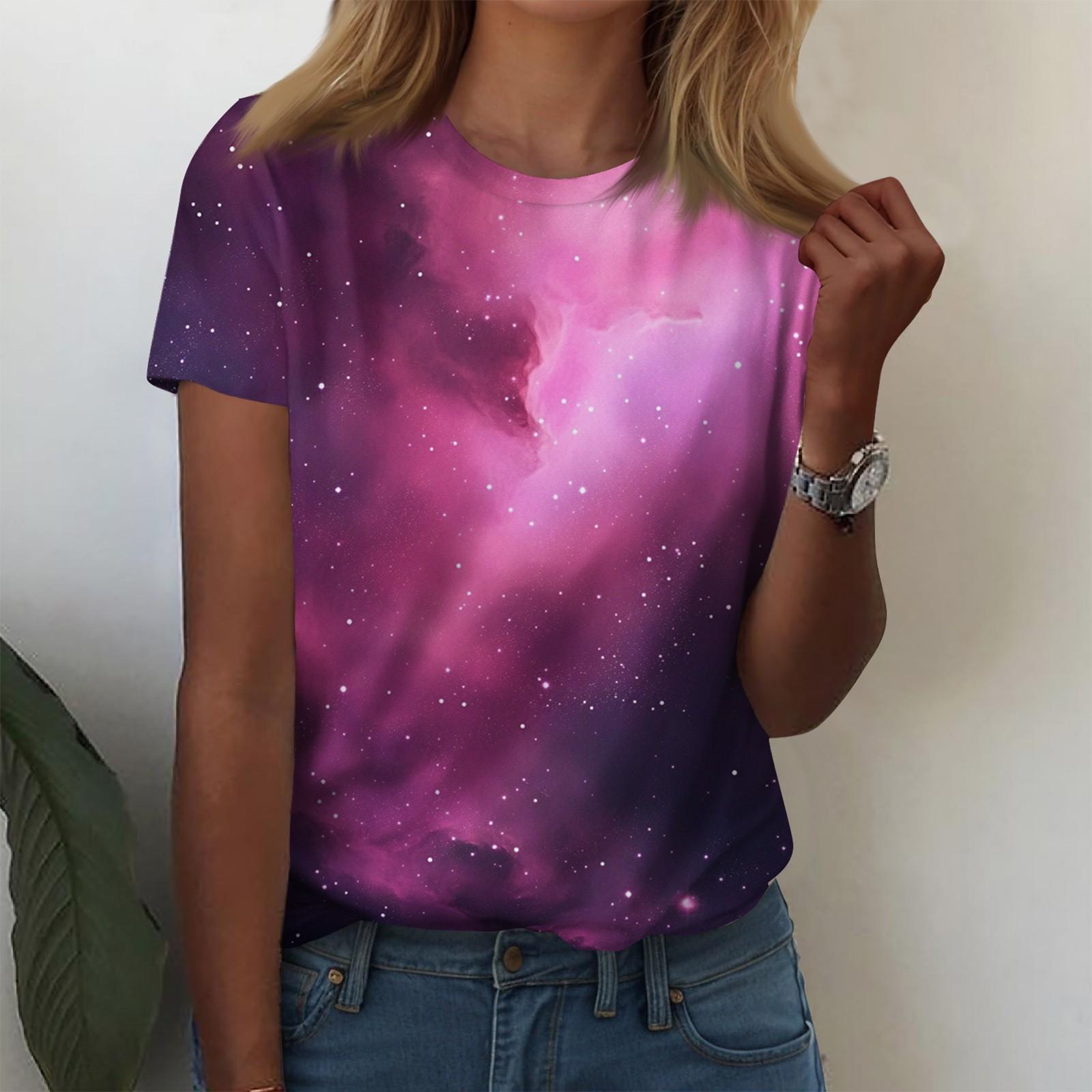 

Рубашки с коротким рукавом для женщин, милые топы, футболки с рисунком, блузки, повседневные базовые топы больших размеров, пуловеры XXL