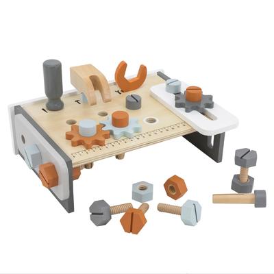 Edute Carpenter's Tool Play Set: Tighten Screws, Understand Structure, Develop Logical Thinking, STEM Skills. TRYCO Table Workbench Educational Toy,