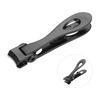 Stainless Steel Nail Clipper Portable Nail Cutter Trimmer Manicure Pedicure Tool Small Black
