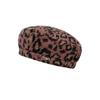 Leopard Print Beret Children'S Season Literary Retro Octagonal Hat Internet Celebrity Personality Versatile Painter Newsboy Hat