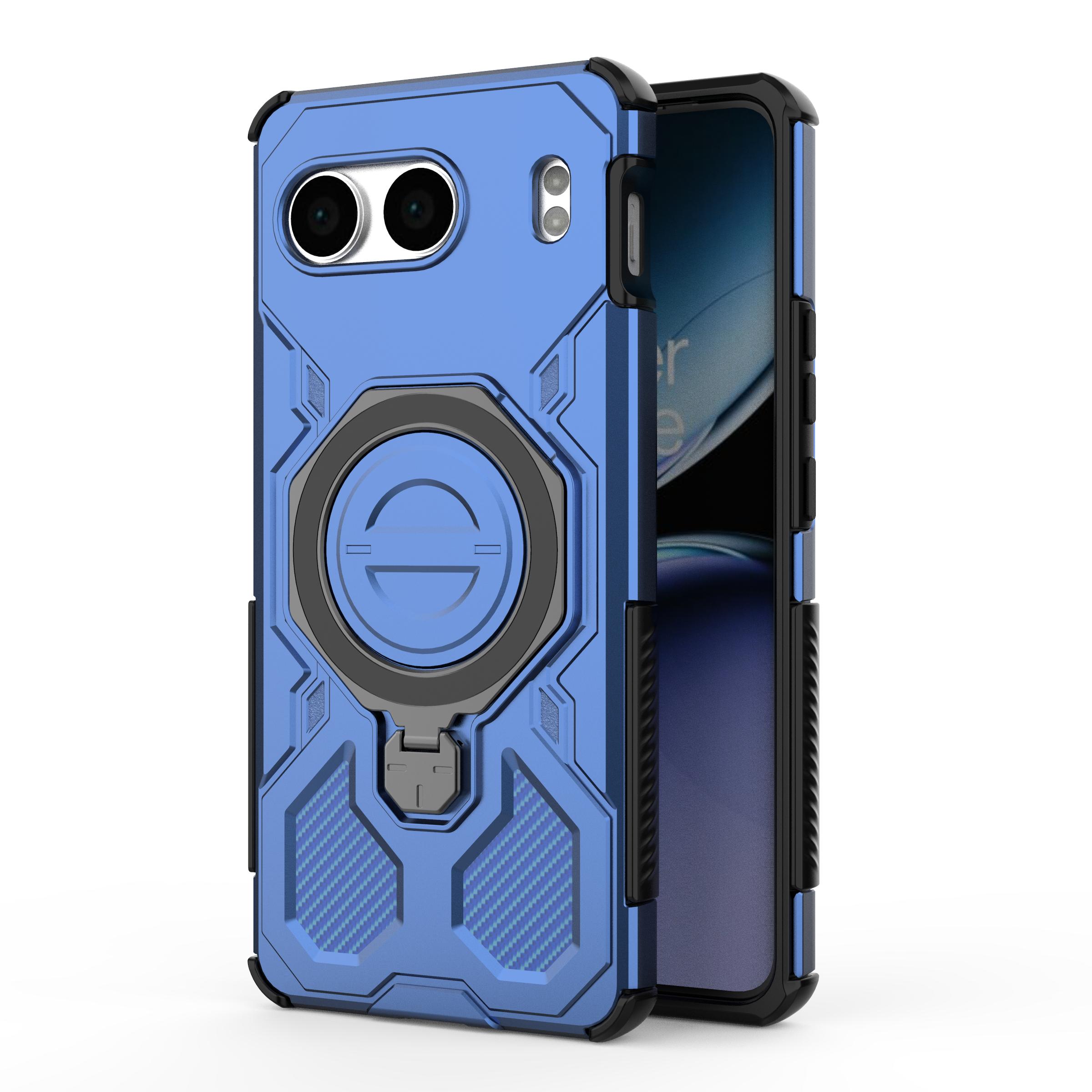 

For OnePlus Nord 4 Case For Case for OnePlus Nord 4 Cover 360° protective case Magnetic attractor ring Cover for OnePlus Nord 4 OnePlus Nord 4 синий