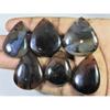 06Pcs Natural Montana Agate Pear Cabochon Loose Gemstone 268Cts. Lot C-487