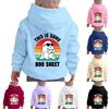 Children's Fashionable Loose Casual Halloween Printed Long-sleeved Hooded Sweatshirt