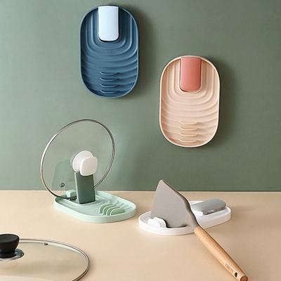 1 Pcs Kitchen Spatula Lid Rack Household Cookware Spatula Mat Kitchen Storage Rack