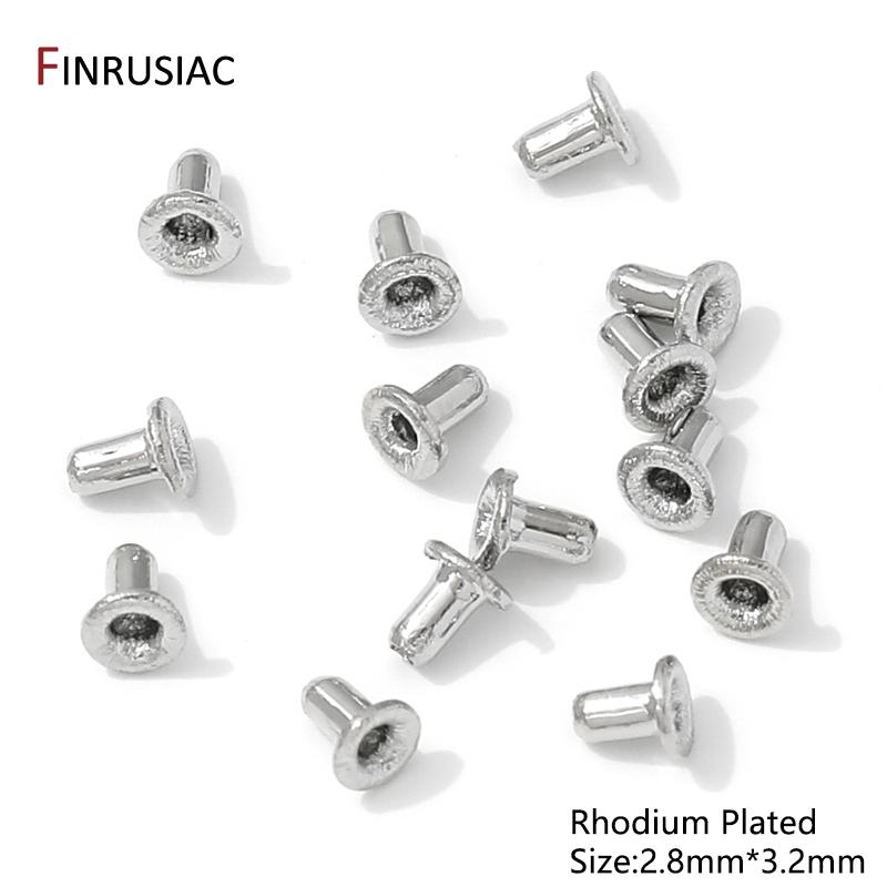 

30PCS 14/18K Gold Plated Brass Beads Plug Pearl Hole Plug Caps For DIY Handmade Bracelet Jewelry Making Accessories 30 pieces