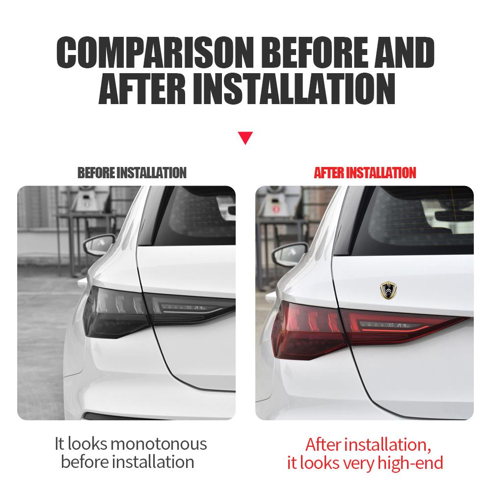 1 Stück 3D Metall Auto Karosserie Aufkleber Kotflügel Fenster Karosserie Aufkleber für Citroen C4 C3 C5 C1 C2 Berlingo Celysee Picasso Saxo Zubehör