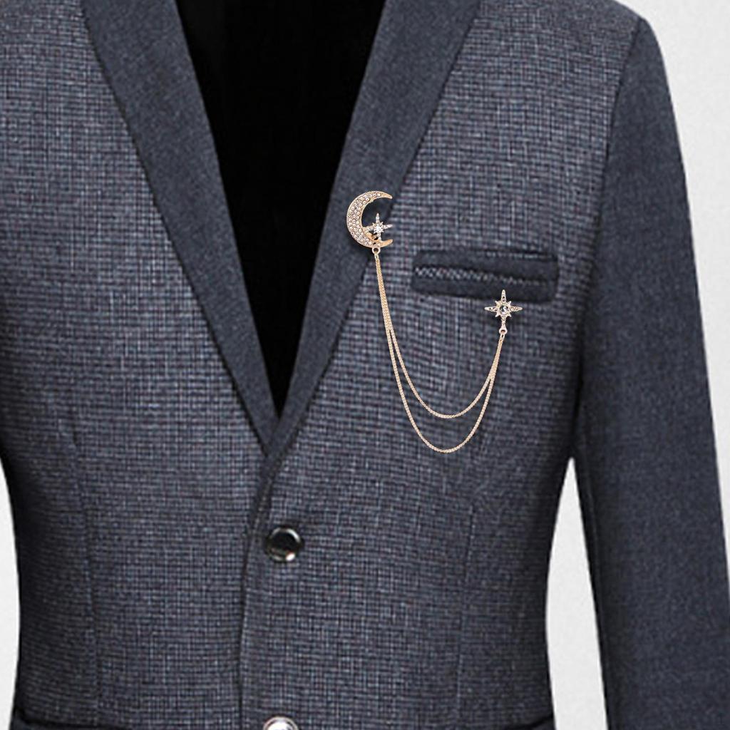 Tassel Lapel Pin for Men's Wardrobe