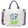 Steal a Brainrot 67 Printed Student Crossbody Bag Casual Canvas Shoulder Bags